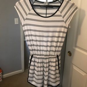 Black & White Romper with Keyhole detail